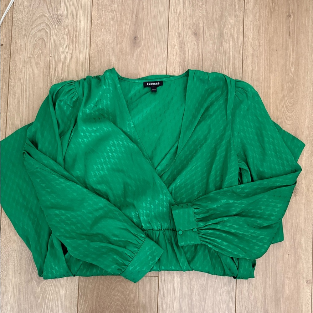 Express Vibrant Green Blouse